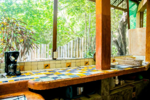 Another view into the kitchen