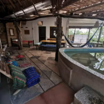 On the main private terrace we have another bed with mosquito net