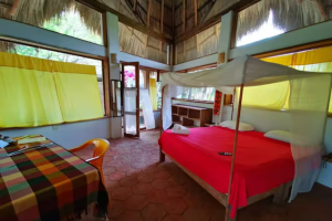 Our cabin Nautilus with a king size bed
