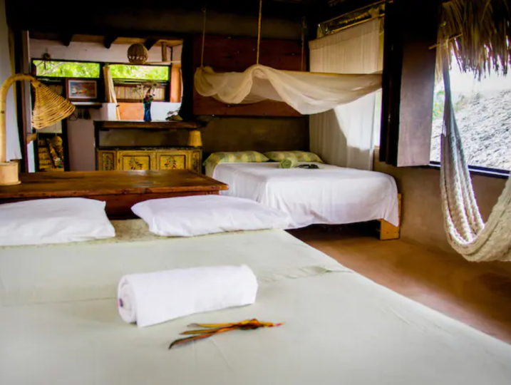 Our loft Luna in Mazunte has two double beds